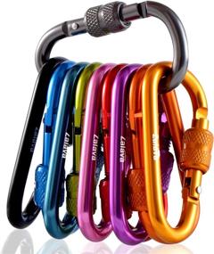 img 4 attached to Zalava Carabiner Keychain Spring Loaded Screwgate