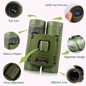 img 2 attached to 🔭 Compact Lightweight Binoculars for Adults Kids - 8x21 Ideal for Bird Watching, Traveling, Sightseeing, Concert Theater Opera - Mini Pocket Folding Telescope
