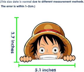 img 1 attached to Стикеры для мотоцикла и скейтборда с Манки Д. Луффи из One Piece