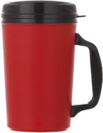 🔴 red 20-ounce thermoserv foam insulated mug логотип