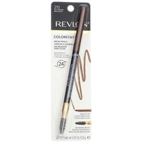 img 3 attached to Карандаш для бровей Revlon Colorstay Brow, 210 Мягкий коричневый - Долговременная и естественно выглядящая форма бровей (Пакет из 2)