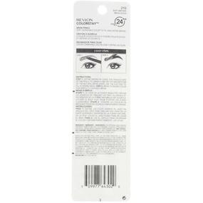 img 2 attached to Карандаш для бровей Revlon Colorstay Brow, 210 Мягкий коричневый - Долговременная и естественно выглядящая форма бровей (Пакет из 2)