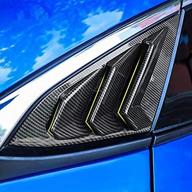 carbon quarter window scoops louvers exterior accessories logo