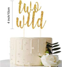 img 2 attached to 🎉 Double the Wild Fun: Foil Letter Balloon & Cake Topper Set for Safari Jungle Dinosaur 2nd Birthday Party Decorations & Supplies