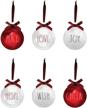 rae dunn christmas ornaments decorations logo