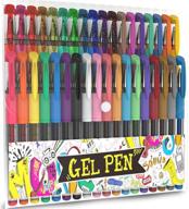 🖌️ nylea 36 pack glitter gel pens: perfect for adult coloring, writing, drawing & more! logo