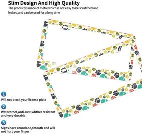 img 2 attached to BLUBLU 2 набора рамок для номерных знаков из алюминиевого металла с винтами