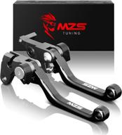 регулируемые ручки сцепления и тормоза mzs cnc для kx250f/kx450f/kx250 (черные) - совместимо 2013-2019 логотип