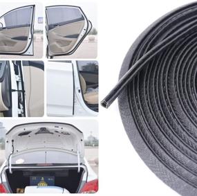 img 2 attached to 🚗 Swpeet 16Ft (5M) U Shape Universal Rubber Seal Protector Guard Strip for Car Door Edge Protection - Suitable for Most Metal Edges - Virtually Invisible, Durable, and Easy Removable Design
