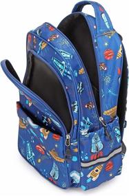 img 2 attached to 🚀 Space-themed Backpack for Elementary and Preschool Astronauts in Kindergarten