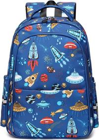 img 4 attached to 🚀 Space-themed Backpack for Elementary and Preschool Astronauts in Kindergarten