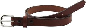 img 1 attached to 👔 Stylish Men's Black Leather Belt with Stitched Detailing - Must-Have Belt Accessory for Men