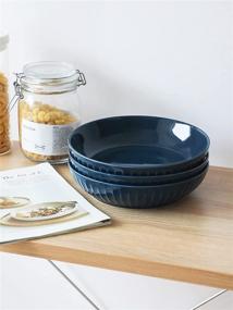 img 2 attached to 🍝 Kanwone Large Pasta Bowls Porcelain: The Perfect Choice for Classic Italian Dinners!