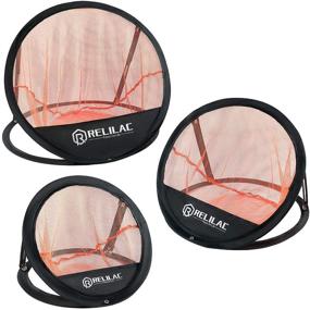 img 4 attached to 🏌️ RELILAC Golf Chipping Net (3 pcs): Enhance Your Accuracy and Swing with this Indoor/Outdoor Target Practice Set – Perfect Golfing Gift for Men, Dad, Mom, Husband, Women, and Golfers of all Ages