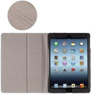 📱 ruban folio case for ipad 2 3 4 (old model) 9.7 inch tablet - [enhanced corner protection] slim fit smart stand protective cover with auto sleep/wake feature, black logo