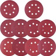 🪚 austor 100 pcs 5 inch sanding discs with 8 holes - hook and loop, assorted grits (80/180/240/320/400/800/1000/1500/2000/3000), ideal for random orbital sander logo