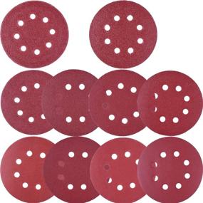 img 4 attached to 🪚 AUSTOR 100 Pcs 5 Inch Sanding Discs with 8 Holes - Hook and Loop, Assorted Grits (80/180/240/320/400/800/1000/1500/2000/3000), Ideal for Random Orbital Sander