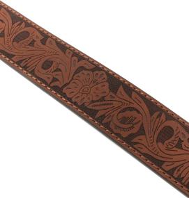 img 2 attached to Leather Embossed Western Flowers Pattern