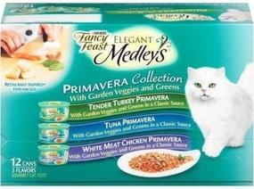 img 1 attached to Fancy Feast Elegant Medleys Primavera Collection Cat Food Variety Pack – 12 Cans (3 oz each) – Tender Turkey, Tuna, and White Meat Chicken Primavera