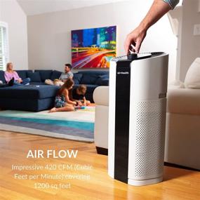 img 2 attached to 🌬️ Air Health SKYE Portable 5 Stage Air Purifier: UV Light Sanitizer, PRO-Cell Technology, H13 HEPA Filter, Smart Sensors, Auto Mode – The Ultimate Air Cleaning Solution