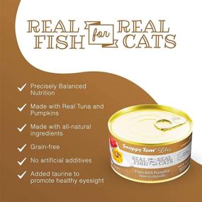 img 3 attached to 🐱 Snappy Tom Lites Cat Food with Premium Ingredients - 24 Pack, Easy-Open Cans, Canned Tuna & Cat Food, Wet Kitten Food for Healthy Growth and Eyesight