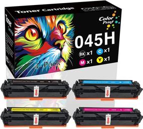 img 4 attached to 🖨️ (4-Pack) High Yield Compatible Cartridge 045H CRG-045H Toner Cartridge 045 - ColorPrint, for Color imageCLASS LBP612CDW MF634CDW MF632CDW MF632 MF634 Printer