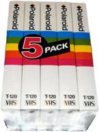 🎥 polaroid t-120 blank vhs tapes supercolor video cassette 5 pack - 6 hours each - enhanced for seo logo