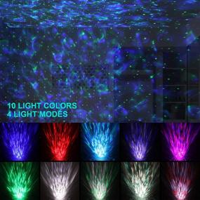 img 2 attached to 🌌 Galaxy Night Light - Star Projector with Music Speaker, Remote Control, LED Nebula Cloud & Moving Ocean Wave - Ideal for Bedroom, Game Rooms, Home Theatre - Perfect Christmas Gift