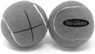 🎾 amp top glides precut walker tennis ball glides - gray: enhance walker mobility with ease logo