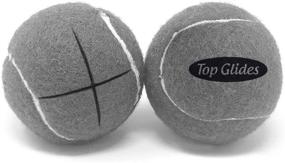 img 4 attached to 🎾 AMP Top Glides Precut Walker Tennis Ball Glides - Gray: Enhance Walker Mobility with Ease