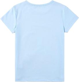 img 3 attached to MINIHOMiE Short Sleeve T Shirts Graphic Little Girls' Clothing in Tops, Tees & Blouses