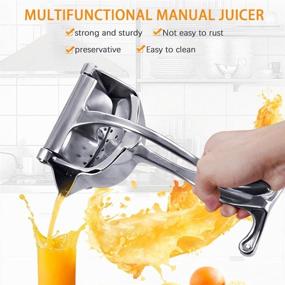 img 3 attached to DNY Hand Juicer: Premium Aluminum Alloy Lemon Squeezer with Food Tong, Peeler, and Filter Bags – Rustproof Handheld Fruit Juicer