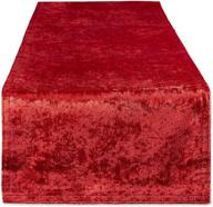 stunning red velvet table runner by 🍷 dii - 14x72 size, perfect for tabletop elegance logo