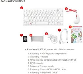 img 3 attached to 🍓 Raspberry Pi 400: Compact Keyboard with High-Resolution Video Support (7 Items)