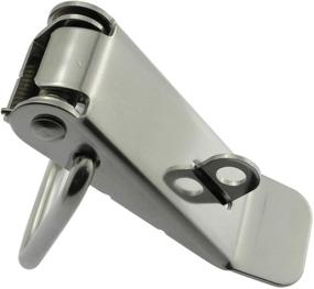 img 2 attached to 🔒 Tegg 2-Pack Stainless Steel Spring-Loaded Latch Catch Toggle - Safety Security Hardware Fitting Duckbill Tensionlock Hasp for Cabinet Boxes, Suitcase - 88mm