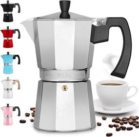 img 4 attached to ☕ Zulay Classic Stovetop Espresso Maker: Enjoy Flavored Strong Espresso, Easy Operation & Quick Cleanup (Silver)