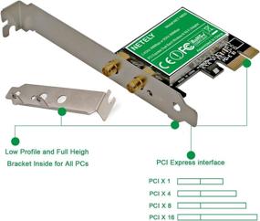 img 1 attached to 🔥 High-Performance NETELY Express PCI Stations PCIE Adapter Qualcomm NET N600: Boost Your Wireless Connectivity Efficiently