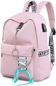 img 4 attached to Stylish and Functional Hey Yoo HY760 Cute Casual Hiking Daypack: Waterproof Bookbag School Bag Backpack for Girls and Women