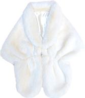 🧥 fashowlife faux fur cloak shawl: stylish winter wrap for wedding party logo