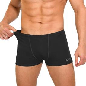 img 1 attached to 🏊 BALEAF Men's Athletic Swim Jammers - PBT Durable Square Leg Briefs for Enhanced Training Swimsuit Performance