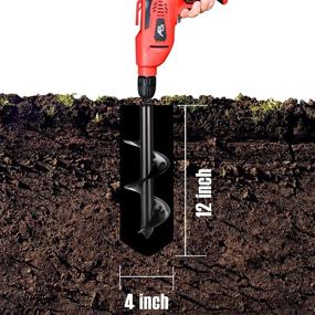 img 3 attached to 🌸 Efficient Auger Drill for Perfectly Fitting Garden Flower Bedding