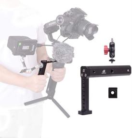 img 4 attached to 📸 DF DIGITALFOTO Vision Hold Plate Grip Extension Rods Bar Monitor Mount Accessories for Ronin S/SC, RSC2/RS2, DJI RS2 Gimbals - Mounting Microphone Setup