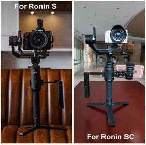img 3 attached to 📸 DF DIGITALFOTO Vision Hold Plate Grip Extension Rods Bar Monitor Mount Accessories for Ronin S/SC, RSC2/RS2, DJI RS2 Gimbals - Mounting Microphone Setup