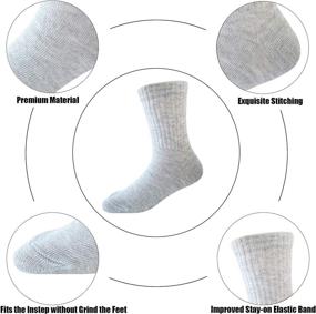 img 2 attached to Jamegio Socks Cotton Athletic Toddlers Sports & Fitness