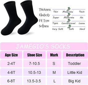 img 3 attached to Jamegio Socks Cotton Athletic Toddlers Sports & Fitness