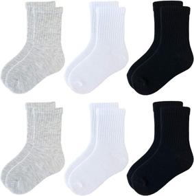 img 4 attached to Jamegio Socks Cotton Athletic Toddlers Sports & Fitness