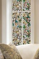 🌸 artscape summer magnolia window film 24x36: light blue, red, brown, orange - transform your space! logo