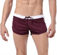 draw string shorts swimming trunks swimsuit logo