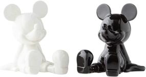 img 4 attached to Disney Enesco Ceramics Mickey Mouse Sitting Salt and Pepper Shakers, 3.5 Inch, Black and White