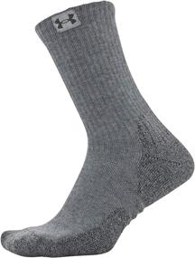 img 2 attached to Ultimate Comfort for Adults: Under Armour Hitch Cushion Crew Socks, 1-Pair